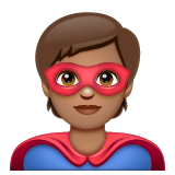 Super-Herói: Pele Morena para WhatsApp 2.26.8.72