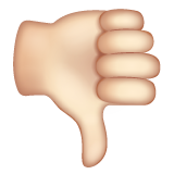 Polegar Para Baixo: Pele Clara para WhatsApp 2.26.8.72