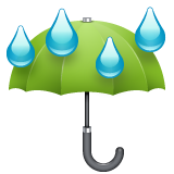 Umbrella with Rain Drops for WhatsApp 2.26.8.72