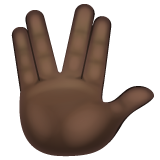 Saudação Vulcana: Pele Escura para WhatsApp 2.26.8.72