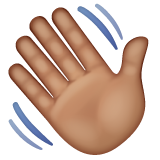 Махає рукою: середній тон шкіри для WhatsApp 2.26.8.72