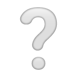 Ponto De Interrogação Branco para WhatsApp 2.26.8.72