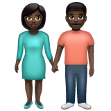 Mulher And Homem Holding Hands: Pele Escura para WhatsApp 2.26.8.72