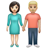 Mulher And Homem Holding Hands: Pele Clara, Pele Morena Clara para WhatsApp 2.26.8.72