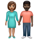 Mulher And Homem Holding Hands: Pele Morena, Pele Escura para WhatsApp 2.26.8.72