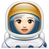Astronauta Mulher: Pele Clara para WhatsApp 2.26.8.72