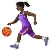Mulher Jogando Basquete: Pele Escura para WhatsApp 2.26.8.72