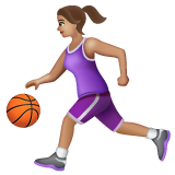 Mulher Jogando Basquete: Pele Morena para WhatsApp 2.26.8.72