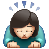 Perempuan menunduk: ton kulit cerah untuk WhatsApp 2.26.8.72