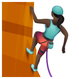 Mulher Escalando: Pele Escura para WhatsApp 2.26.8.72