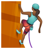 Mulher Escalando: Pele Morena Escura para WhatsApp 2.26.8.72