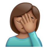 Mulher Decepcionada: Pele Morena para WhatsApp 2.26.8.72