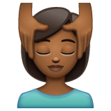 Mulher Recebendo Massagem Facial: Pele Morena Escura para WhatsApp 2.26.8.72