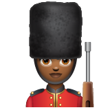 Жінка-гвардієць: темний тон шкіри для WhatsApp 2.26.8.72