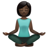 Mulher Na Posição De Lótus: Pele Escura para WhatsApp 2.26.8.72