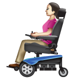 Mulher Em Cadeira De Rodas Motorizada: Pele Clara para WhatsApp 2.26.8.72