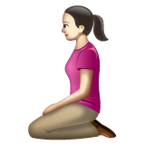 Mulher Ajoelhando: Pele Clara para WhatsApp 2.26.8.72