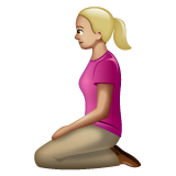 Mulher Ajoelhando: Pele Morena Clara para WhatsApp 2.26.8.72