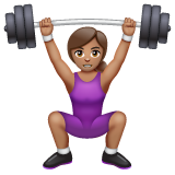 Mulher Levantando Peso: Pele Morena para WhatsApp 2.26.8.72