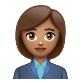 Funcionária De Escritório: Pele Morena para WhatsApp 2.26.8.72