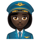 Piloto De Avião Mulher: Pele Escura para WhatsApp 2.26.8.72