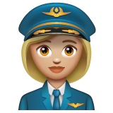 Piloto De Avião Mulher: Pele Morena Clara para WhatsApp 2.26.8.72