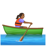 Mulher Remando: Pele Morena Escura para WhatsApp 2.26.8.72