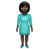 Mulher Em Pé: Pele Escura para WhatsApp 2.26.8.72