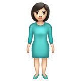 Mulher Em Pé: Pele Clara para WhatsApp 2.26.8.72