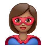 Super-Heroína: Pele Morena para WhatsApp 2.26.8.72