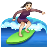 Mulher Surfista: Pele Clara para WhatsApp 2.26.8.72