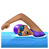 Mulher Nadando: Pele Morena para WhatsApp 2.26.8.72