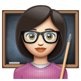 Вчителька: дуже світлий тон шкіри для WhatsApp 2.26.8.72