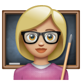 Вчителька: світлий тон шкіри для WhatsApp 2.26.8.72