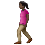 Mulher Andando: Pele Escura para WhatsApp 2.26.8.72