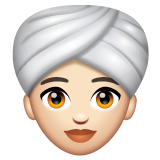 Mulher Com Turbante: Pele Clara para WhatsApp 2.26.8.72