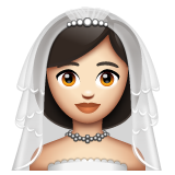 Noiva Com Véu: Pele Clara para WhatsApp 2.26.8.72