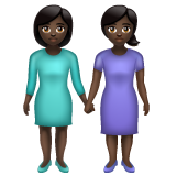 Duas Mulheres De Mãos Dadas: Pele Escura para WhatsApp 2.26.8.72