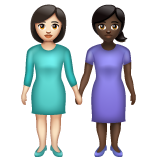 Duas Mulheres De Mãos Dadas: Pele Clara, Pele Escura para WhatsApp 2.26.8.72