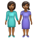 Duas Mulheres De Mãos Dadas: Pele Morena Escura para WhatsApp 2.26.8.72