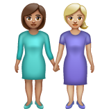 Duas Mulheres De Mãos Dadas: Pele Morena, Pele Morena Clara para WhatsApp 2.26.8.72