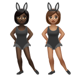 Women with Bunny Ears: Dark Skin Tone, Medium Skin Tone для WhatsApp 2.26.8.72