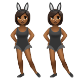 Mulheres com orelhas de coelho festejando, tipo 5 para WhatsApp 2.26.8.72