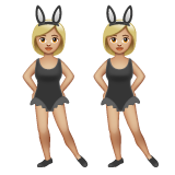 Mulheres com orelhas de coelho festejando, tipo 3 para WhatsApp 2.26.8.72